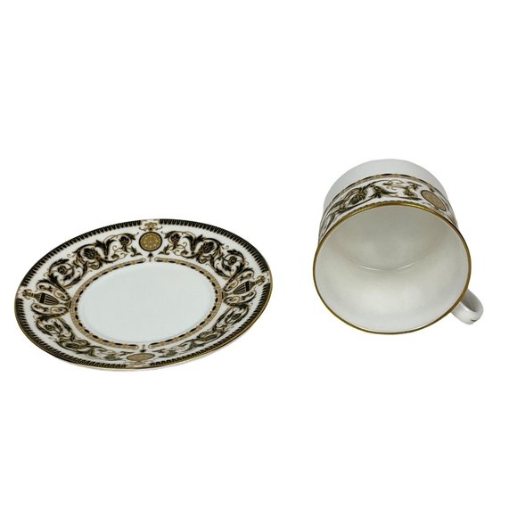 1969 Royal Worcester Windsor Fine Bone China Cup & Saucer White & Gold - Picture 5 of 11